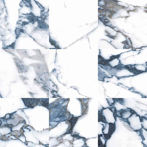 Mosaic Pulp Blue D. Honed 30x30