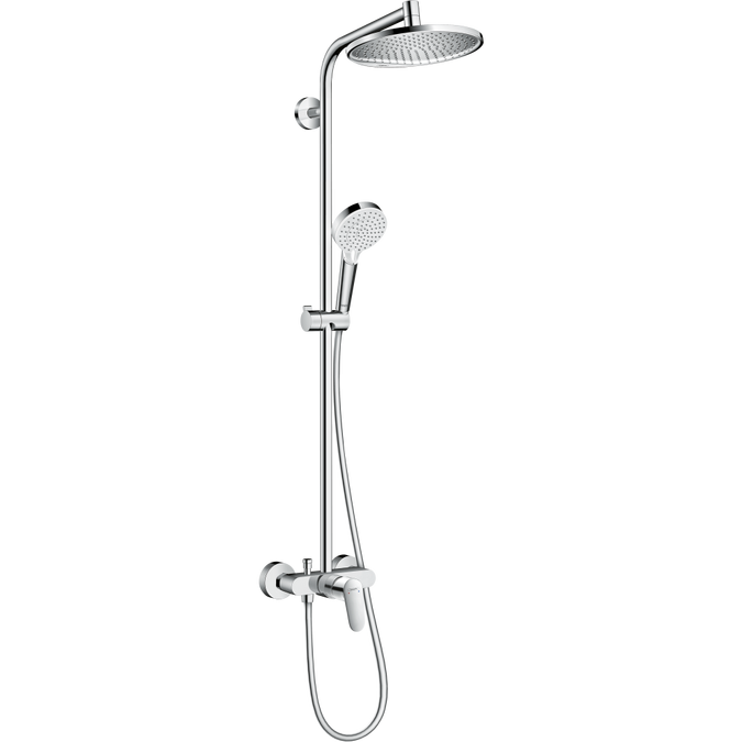 Душевая стойка Hansgrohe Crometta S 240 1jet Showerpipe EcoSmart