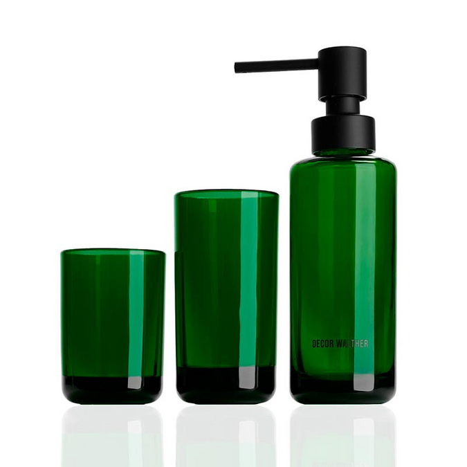 Decor Walther Стеклянный набор POP UP в зелёном цвете