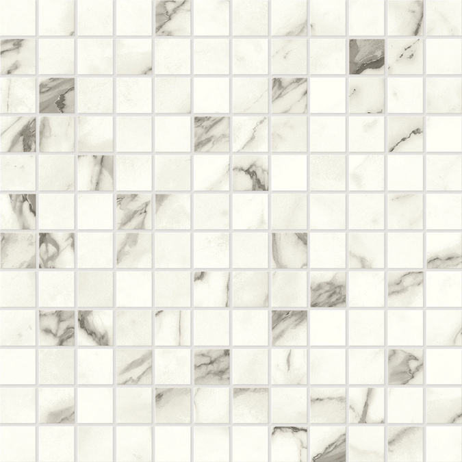 Statuario Supremo Mosaico Lapp 30x30