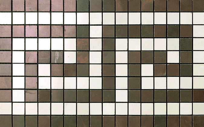 Bronze/Champagne Greca Mosaico 18,5x30