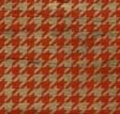 WARM CREAM PIED DE POULE RED NAT 20X90