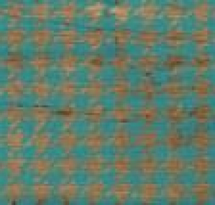WARM CREAM PIED DE POULE BLUE NAT 20X90