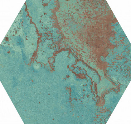 Zinc Green Natural Hexagon