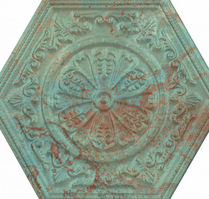 Zinc Green Mix Decor Hexagon