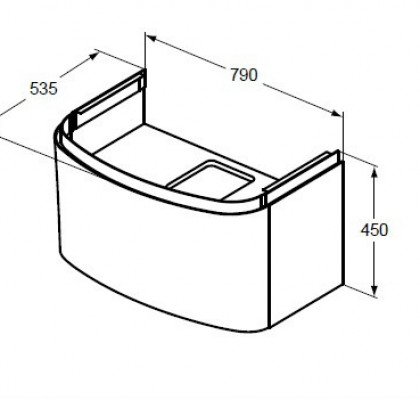 Тумба для раковины Ideal Standard Dea 80 см