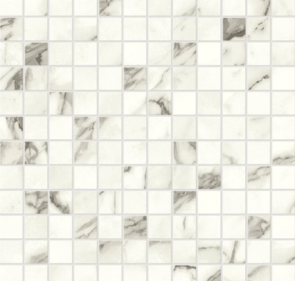 Statuario Supremo Mosaico Lapp 30x30