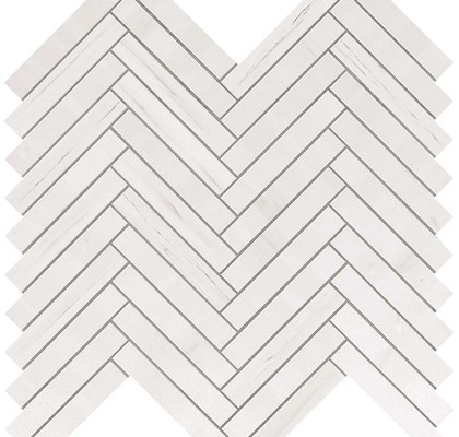 Bianco Dolomite Herringbone Wall 30.5x30